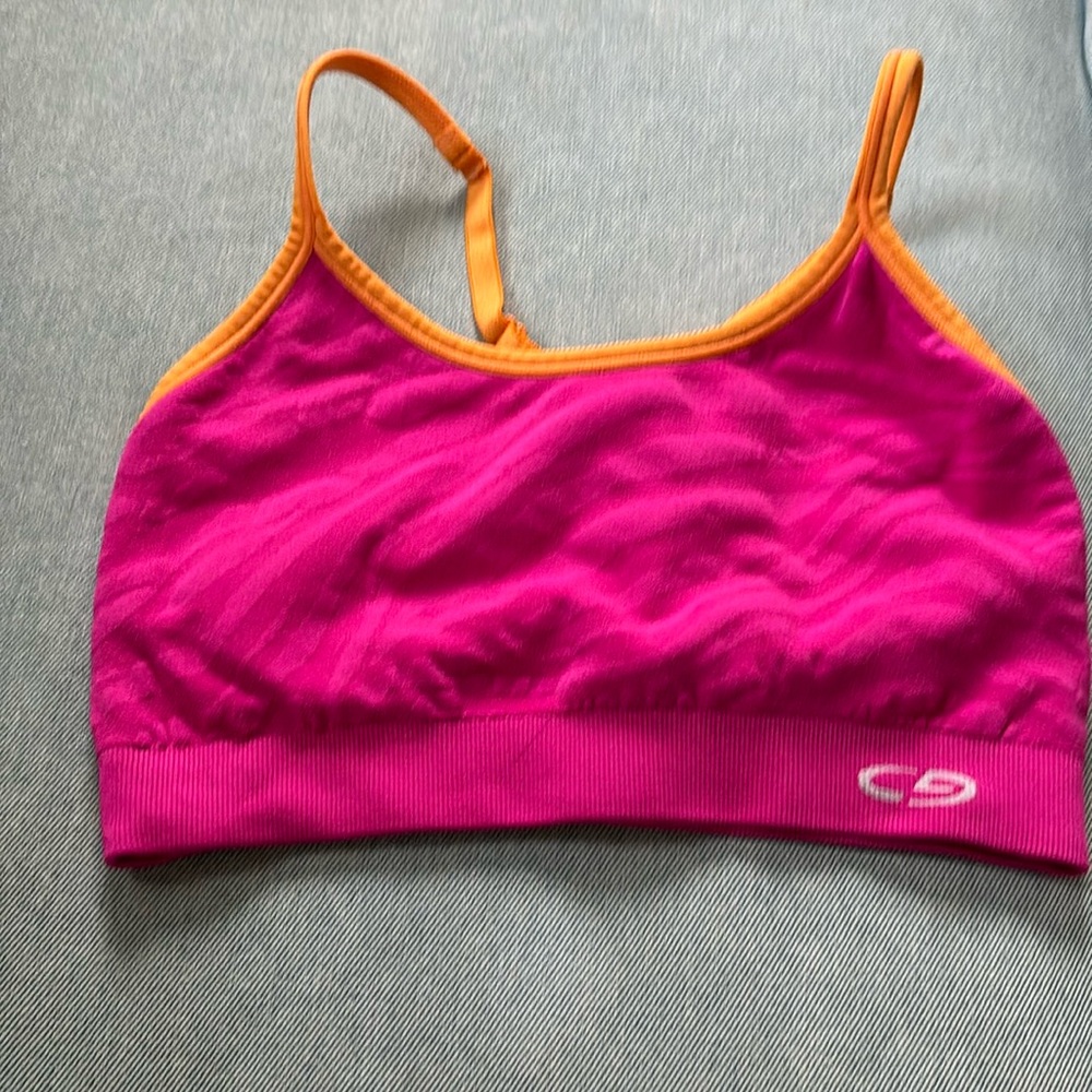 Champion sports bra hot pink